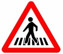 Señal P-20a: Paso para peatones