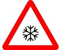 Señal P-34: Presencia de hielo o nieve