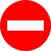 Señal R-101: Entrada prohibida