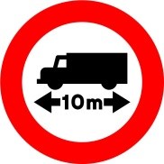 Señal R-203: Limitación de longitud