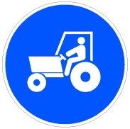 Señal R-419: Camino obligatorio para tractores