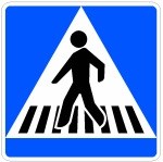 Señal S-13: Situación de un paso para peatones