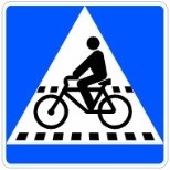 Señal S-45: Situación de un paso para ciclistas