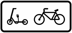 Señal S-880f: Aplicación de señalización a ciclos y vehículos de movilidad personal