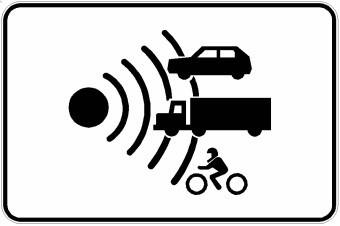 Señal S-991a: Control de velocidad en carretera convencional o carretera multicarril