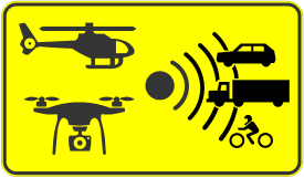Señal S-991g: Control de velocidad mediante medios aéreos
